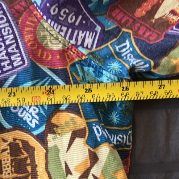 DisneyParks Disneyland Passport Collection Stamps Button Down Shirt Mens Sz XXL - Picture 14 of 16